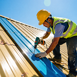 鐵皮屋通風器與防漏水圖示